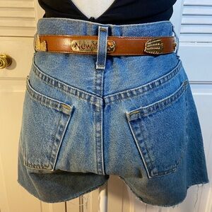 Denim High-Waisted Shorts